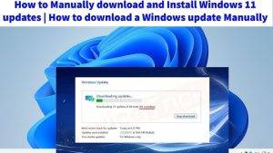 Manually Download and Install the Update