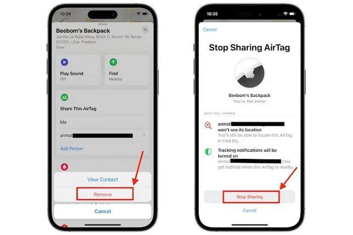 Understanding AirTag Location Sharing