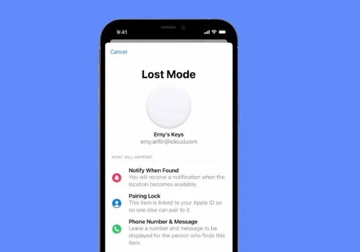 airtag lost mode 1