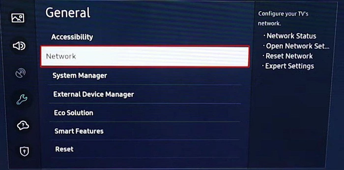 Check the TV’s Network Settings